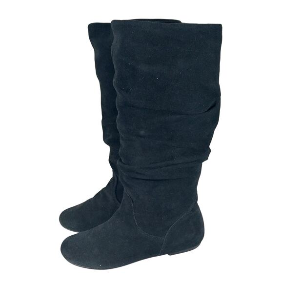 STEVE MADDEN! NO HEEL BLACK GENUINE SUEDE LEATHER SLOUCHY BOHO BOOTS! SZ 6M - Picture 11 of 11